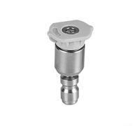 Buse rotative en acier inoxydable pour nettoyeur haute pression capable de mouvement à 360 degrés et utilisation du ventilateur 0 15 25 40 degrés (blanc)