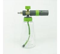 Buse rotative en mousse pour machine à laver de voiture avec sortie réglable et interface amovible réservoir de 1 litre (vert)
