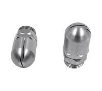 Buse rotative haute pression en acier inoxydable 304 filetée à 2 points pour mini laveuse de bouteille, petit pot, boule de nettoyage de cuisine, usage commercial, argent (B)