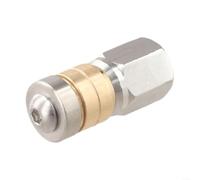 Buse rotative pour le nettoyage des canalisations, embout de nettoyage de tuyau fileté femelle de 1/8", buse de jet en acier inoxydable pour kit de vidange de nettoyeur haute pression