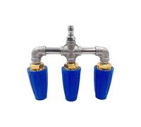 Buse triple turbo pour nettoyeur haute pression, buse rotative à 360° avec raccord rapide 6,35 mm (1/4 pouce), puissance de 4 000 PSI pour le nettoyage des sols, du jardin, des terrasses et