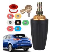 Buse turbo 4000 PSI - Ensemble de 7 buses de pulvérisation, rondelle à | Raccord rapide de 0,6 cm et 1 cm, embouts de lave-glace haute efficacité pour allées, cours, routes