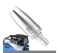 Buse turbo - Acier inoxydable et aluminium 8,1 x 8,1 x 1,1 cm | Laveuse rotative | Pulvérisateur rotatif - Fixation haute puissance pour nettoyer les surfaces extérieures en brique et béton