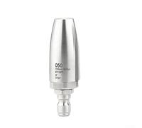 Buse turbo de nettoyeur haute pression en acier inoxydable, embout rotatif à 360° avec connexion rapide 1/4, pour jardin, allée, voiture, terrasse (050)