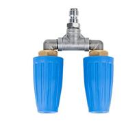 Buse Turbo Double pour Nettoyeur Haute Pression, Trou de 2 mm, 4 à 6 GPM, 4 000 PSI, Embout Rotatif avec connecteur Rapide de 1/4 po