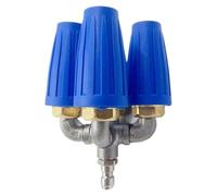 Buse turbo pour nettoyeur haute pression 4 en 1 |4000 PSI 360 rotatif pour graisse tenace/voitures/sols |Orifice 2.0 avec connecteur rapide 1/4 pouce