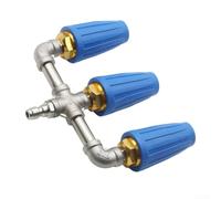 Buse turbo pour nettoyeur haute pression, buse turbo triple embout pour nettoyeur haute pression, débit d'eau intense pour nettoyage en profondeur du béton et des voitures