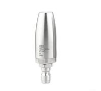 Buse turbo robuste pour nettoyeur haute pression rotative à 360° en acier inoxydable 6,35 mm Connexion rapide 3625 PSI Pièce de nettoyage haute puissance (035)