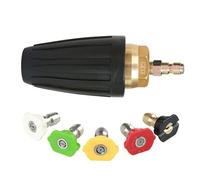 Buse turbo rotative 035 pour nettoyeur haute pression 3000 PSI (207 bar) 1,8 GPM - pack 5 + raccord 6,35 mm