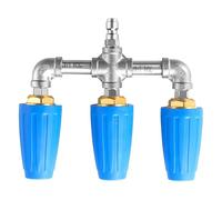 Buse Turbo Rotative 360° 276 Bar pour Nettoyeur Haute Pression - Embout 3-en-1 Orifice 2.0, Acier Inoxydable & Laiton avec Connecteur Rapide 1/4" - Accessoire Professionnel