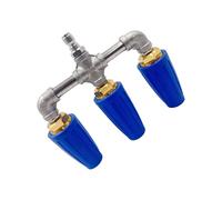 Buse Turbo Rotative 360° pour Nettoyeur Haute Pression - Embout Haut Débit 2.0, Triple Jet avec Connecteur Rapide 1/4", Alliage D'Aluminium Résistant - Étanche & Facile À Installer