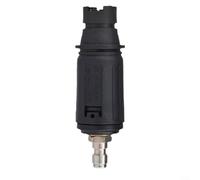 Buse turbo rotative 6,35 mm à connexion rapide pour nettoyeur haute pression buse de pulvérisation nettoyage allée patio béton gouttière toit en alliage noir 11,2 cm