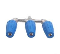 Buse turbo rotative à 360° pour nettoyeur haute pression avec deux jets de pulvérisation et triple buse pour une meilleure distribution de l'eau (bleu)