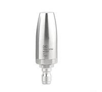 Buse turbo rotative à 360° pour nettoyeur haute pression en acier inoxydable haute vitesse 3625 PSI pour usage résidentiel commercial Argenté 81 mm