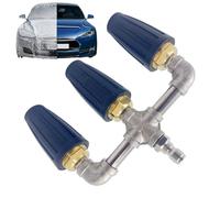 Buse turbo rotative | Pompe turbo pour machine à laver à triple pression - Remplacement de buse de turbine, connecteur rapide 4000psi pour chape nettoyage des vitres lavage de voiture