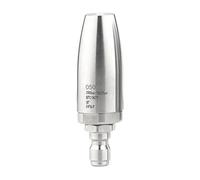 Buse turbo rotative pour nettoyeur haute pression, en acier inoxydable | acier inoxydable, noyau en céramique, antirouille, raccord rapide 1/4", eau chaude/froide jusqu'à 82 °C