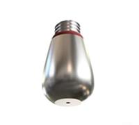 Buse vapeur à 1 trou pour machines à expresso Gaggia, pointe de machine à café en acier inoxydable 304 pour mousse de lait crémeuse, pièce de rechange, argent, 12 x 7 x 21 mm