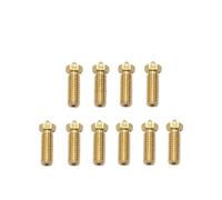 Buse Volcano for Artillery Sidewinder X1 et X2 Genius Pro Vyper Kobra Plus, filament max 1,75 mm, filetage M6, buses en laiton/acier inoxydable argenté(6 Pcs Brass Nozzle,0.8mm)