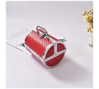 BUSEPXNE Coffret Maquillage Fille Oreiller Conception Alliage d'aluminium boîte cosmétique boîte cosmétique boîte beauté boîte Multicouche boîte à Bijoux verrouillable Coffret Maquillage(Red)