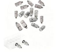 Buses de brumisateur en laiton pour jardinage, pulvérisation d'atomisation à basse pression, têtes de brumisation d'eau à haute pression, ensemble de remplacement fileté 2 sections Orifice Dia 0.2mm