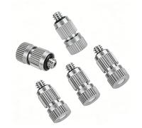 Buses de brumisation en acier inoxydable pour système de brumisation de refroidissement extérieur, 50 pièces nettoyables Anti-goutte à haute pression 2 sections Orifice Dia 0.4mm