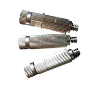 Buses de brumisation en laiton, 50 pièces buse de brumisation haute pression 3/16 UNC tête de pulvérisation anti-goutte extérieure pour système de refroidissement extér 5 sections Orifice Dia 0.15mm