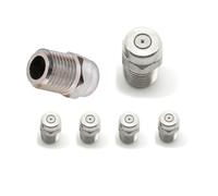 Buses de brumisation Haute Pression, Acier Inoxydable, 0/15/25/40 degrés, orifices de 2 Pouces, Filetage mâle ¼ Pouce.(15° Hole dia 1.382mm(0.054in))