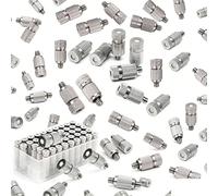 Buses de brumisation haute pression, buses laiton atomisation fileté 0.1-0.5mm 50pcs(2 Sects,Orifice Dia 0.5mm)