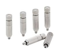 Buses de brumisation haute pression, buses laiton atomisation fileté 0.1-0.5mm 50pcs(3 Sects,Orifice Dia 0.4mm)