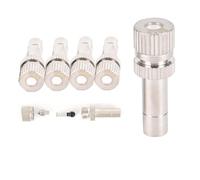buses de brumisation, Kit de 50 buses brumisation en laiton for système refroidissement, buse enfichable basse pression 8 mm, for extérieur, brumisateur d'eau jardin (0,7 mm)(0.6mm)