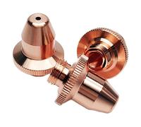 Buses de découpe laser à fibre M8 en cuivre, buse de tête laser de 19 mm de hauteur, simple double couche, multi-calibre 0,8 à 3,0 mm, lot de 2 Single 1.5mm