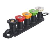 Buses de lavage de voiture à connecteur rapide,buse de lance à jet en métal,nettoyeur haute pression,buse de pulvérisation,adaptateur de lavage Parkside,1/4 "",ensemble de 5 - Type 5pcs with base #B