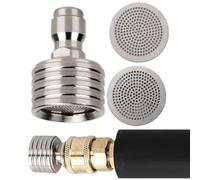 Buses de nettoyeur haute pression, buses à raccord rapide de 6,35 mm avec 3 types de jet, accessoires de nettoyeur haute pression pour lavage de voiture et nettoyage des sols