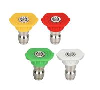 Buses de pulvérisation pour nettoyeur haute pression, embout en acier inoxydable, buse de pulvérisation pour nettoyeur haute pression, pour le nettoyage du jardin, de la pelouse, de la cour et de