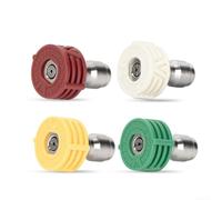 Buses de rechange pour nettoyeur haute pression avec angles de pulvérisation de 0, 15, 25, 40 degrés et cinq tailles d'orifice de précision de 1,0 mm à 2,0 mm (1 mm)