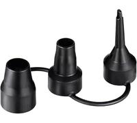 Buses de rechange pour pompe à air 3 tailles - Noir - Tête de buse pour gonflables - Accessoire pour matelas pneumatique partiel - Accessoires en plastique