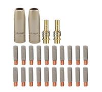 Buses De Soudage Enduites 24 Pièces Conception À Dissipation Thermique Avec Revêtement Protecteur Adaptées Torches Construction Métallique Buse De Soudage Précise Enduite