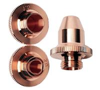 Buses de tête de découpe Laser à Fiber M8 en cuivre, buse Laser de 19mm de hauteur, simple Double couche, multi-calibre 0.8mm à 3.0mm, paquet de 2 Single 2.0mm