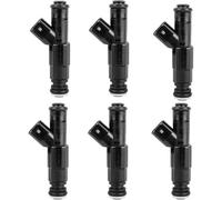 Buses d'injecteur Carburant pour Jeep Cherokee Wrangler 4.0L 1999 2000 2001 2002 2003 2004 0280155784 4-Hole 6Pcs, Remplacement des injecteurs Carburant du Moteur.
