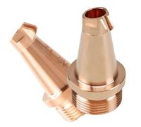 Buses en cuivre pour soudeur laser, ensemble de buses d'alimentation en fil fileté M16 pour laser à fibre et pistolets de soudage laser portables, accessoires industriels 10 pièces 0.8mm