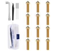 Buses en Laiton for imprimante 3D 0,4 mm compatibles avec l'imprimante 3D V5-V6, compatibles avec l'imprimante 3D Any-Cubic Kobra 2,vyper,Kobra Plus,Kobra Max