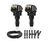 Buses Lave-Glace Buse De Pulvérisation Lave-glace Pour Pare-brise Voiture Compatible Avec La Plupart Des Modèles Jet D'eau À Double Trou Pare-Brise Gicleur(B)