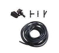 Buses Lave-Glace Kit De 2 Buses Lave-glace Universelles Pour Voiture, En ABS Noir, Avec Pulvérisateur Orientable À 360° Et Tuyau D'arrosage Pare-Brise Gicleur