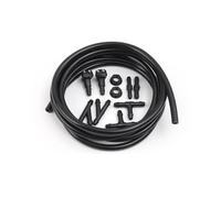 Buses Lave-Glace Kit De Tuyau Lave-glace Universel Noir 1 À 2 Long, Avec Buses Pulvérisation Et Raccords Pare-Brise Gicleur(1m-set)