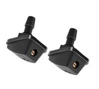 Buses lave-glace voiture Compatible Avec Nissan Pour Note Pour Almera 2 Pièces Métal ABS Noir Essuie-glace Pare-brise Voiture Buse Pulvérisation D'eau Jets