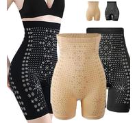Busgiuar Baicloud Ice Silk ION Fiber Repair Shaping Shorts - Baicloud Ionic Shapewear Underwear Shorts for Women (2Colors,M)