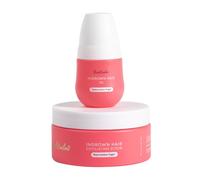 Bushbalm Routine pour poils incarnés et irritations par rasage - Hydrate et apaise la peau après le rasage pour les zones sensibles - Comprend de l'huile pour poils incarnés (30 ml) et un gommage (236
