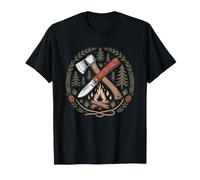 Bushcraft Abri Batisseur De Hutte Sauvage Naturel Camp T-Shirt