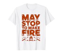 Bushcraft Bushcrafter Faire du Feu T-Shirt