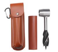 Bushcraft Clé à tarière manuelle Outil de colons de survie Perceuse à bois Fabricant trous cheville Outil multifonction pour le camping Bushcrafting Randonnée en plein air Marron, Utilisation e